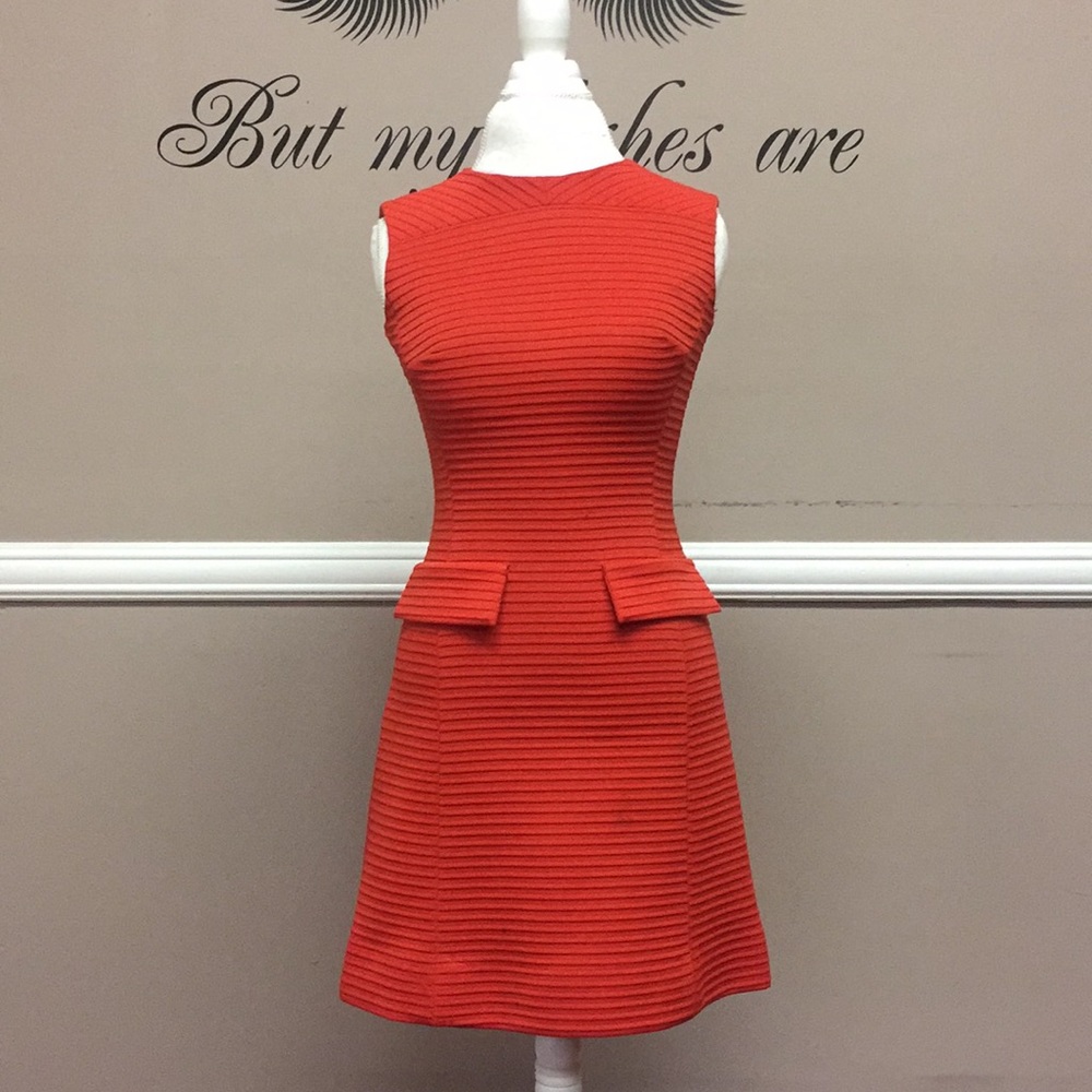 Red mod dress